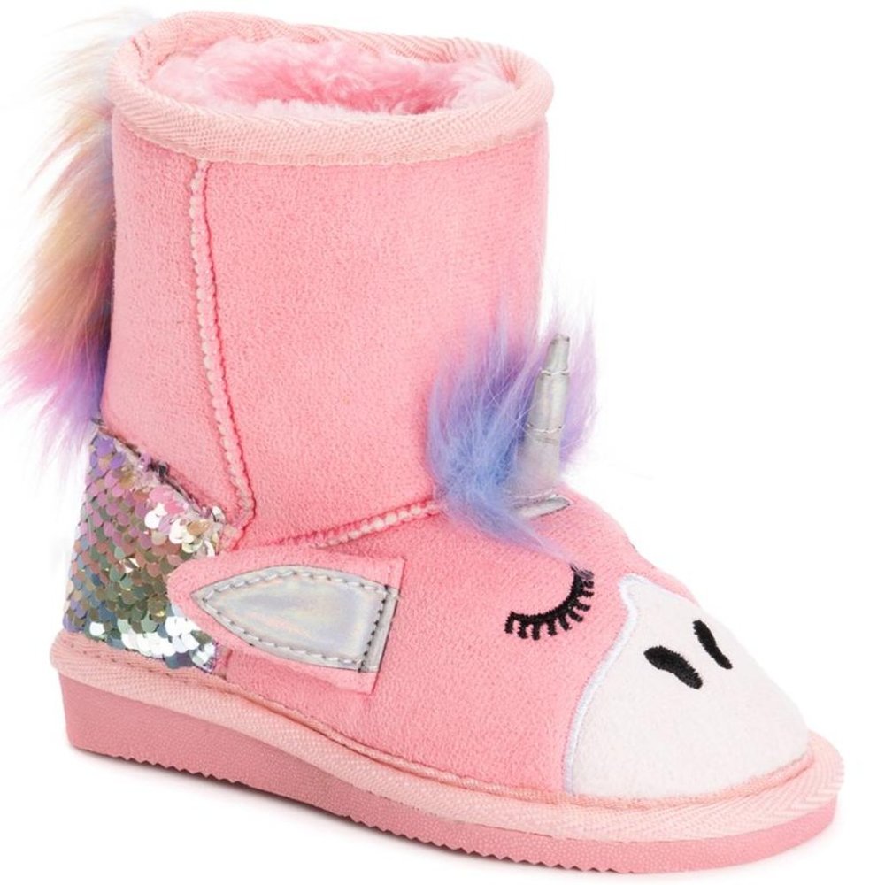 🎉🥳HP🥳🎉Muk Luks Pink Unicorn Boots